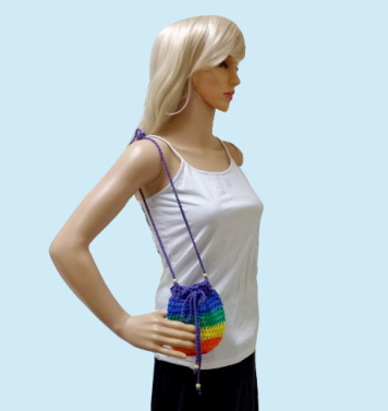 Crossbody Rainbow Bag $15.00