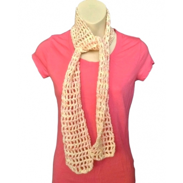 Skinny Scarf with Pink/Coral   $14.00
