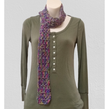 Variegated Skinny Scarf   $15.00