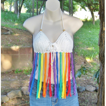 Rainbow Halter Top $25.00 Clearance